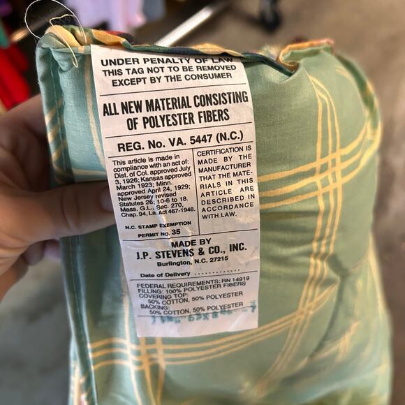 Collier Campbell Vintage 1991 Comforter Set Twin Size NIP Mediterranean Floral - Picture 11 of 13